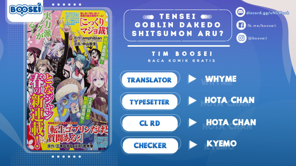 Tensei Goblin da kedo Shitsumon aru?